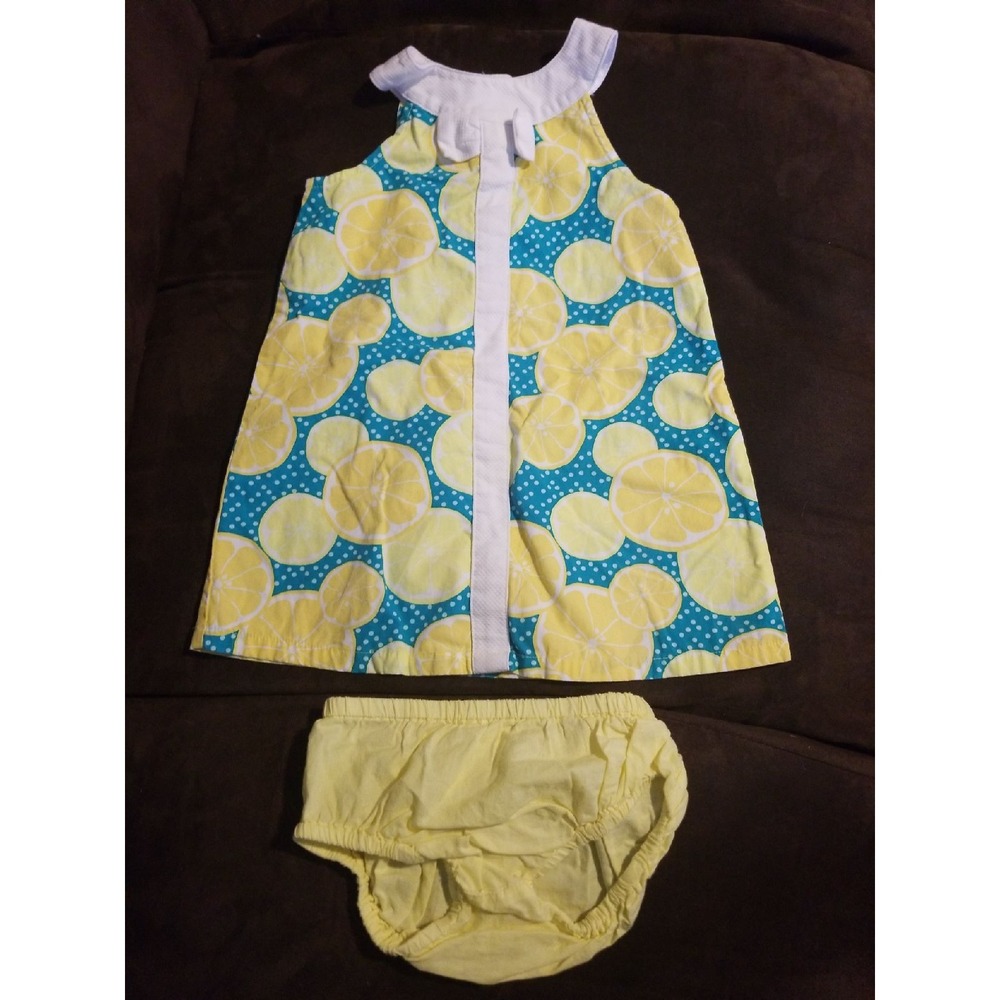 Gymboree sunny citrus lemon dress 2t